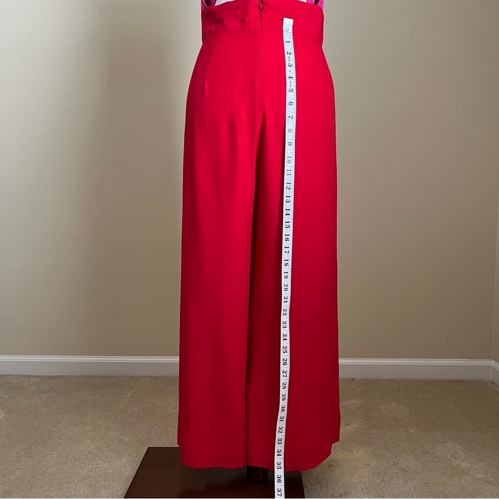 NWOT STAUD - Square Neck Jumpsuit in Red and Pink - 10 - Picture 14 of 16
